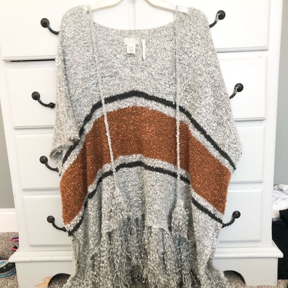 Free People Oversized poncho